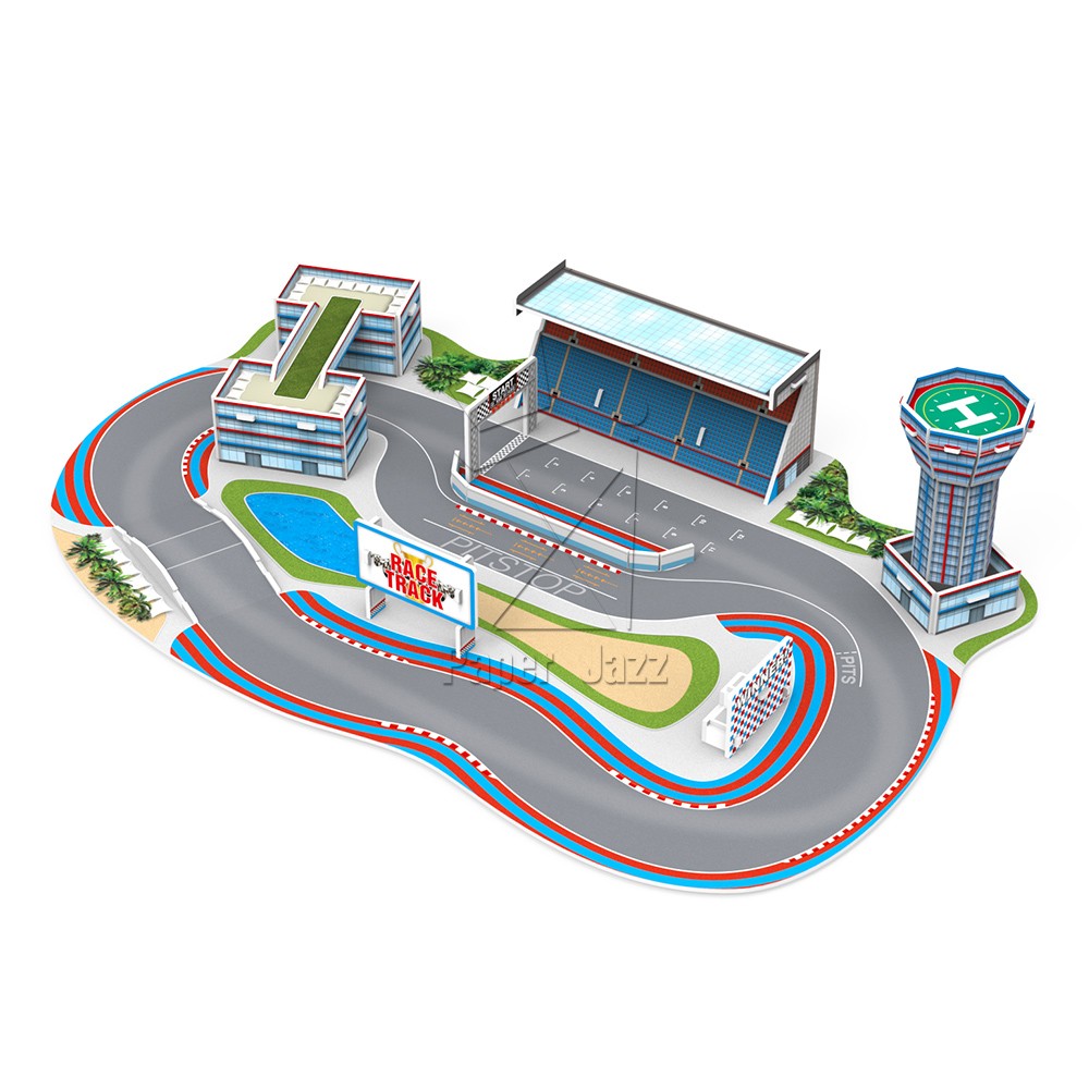 RACE TRACK PUZZLE赛车场拼图
