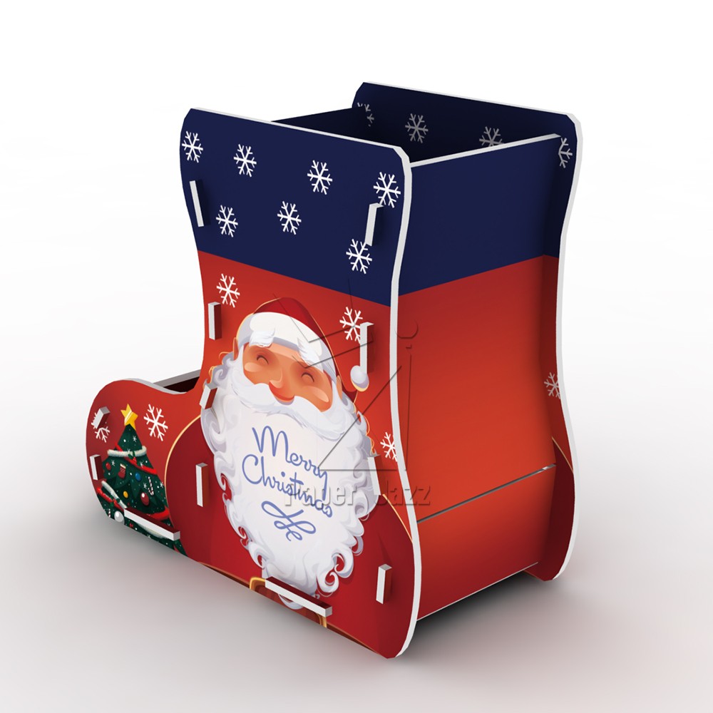 CHRISTMAS SHOES PEN HOLDER圣诞袜笔筒