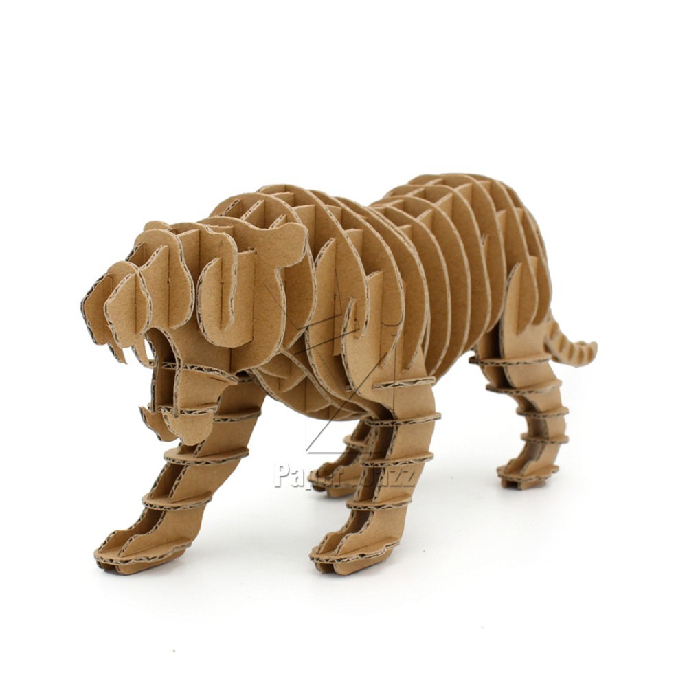 3D CARDBOARD TIGER老虎拼图