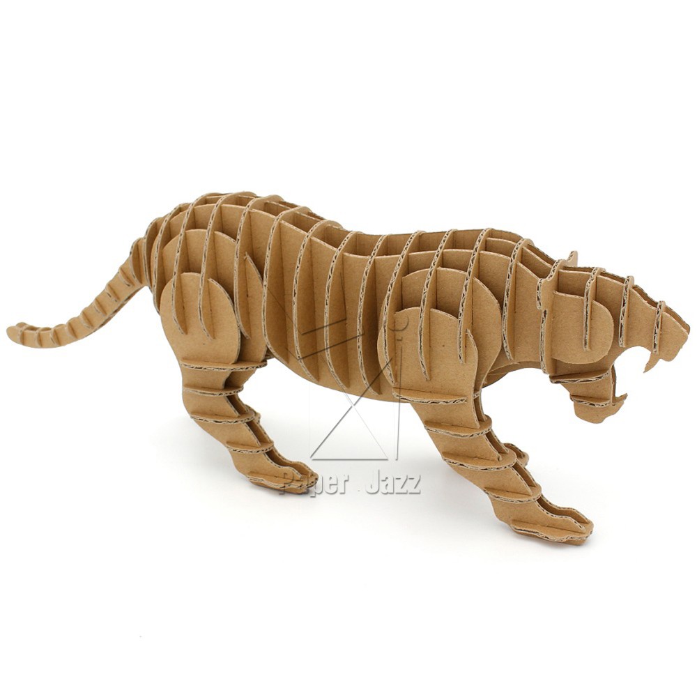 3D CARDBOARD TIGER老虎拼图