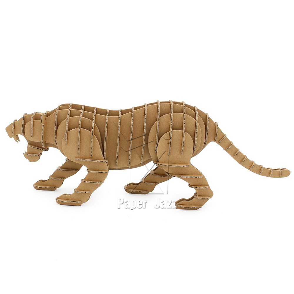 3D CARDBOARD TIGER老虎拼图