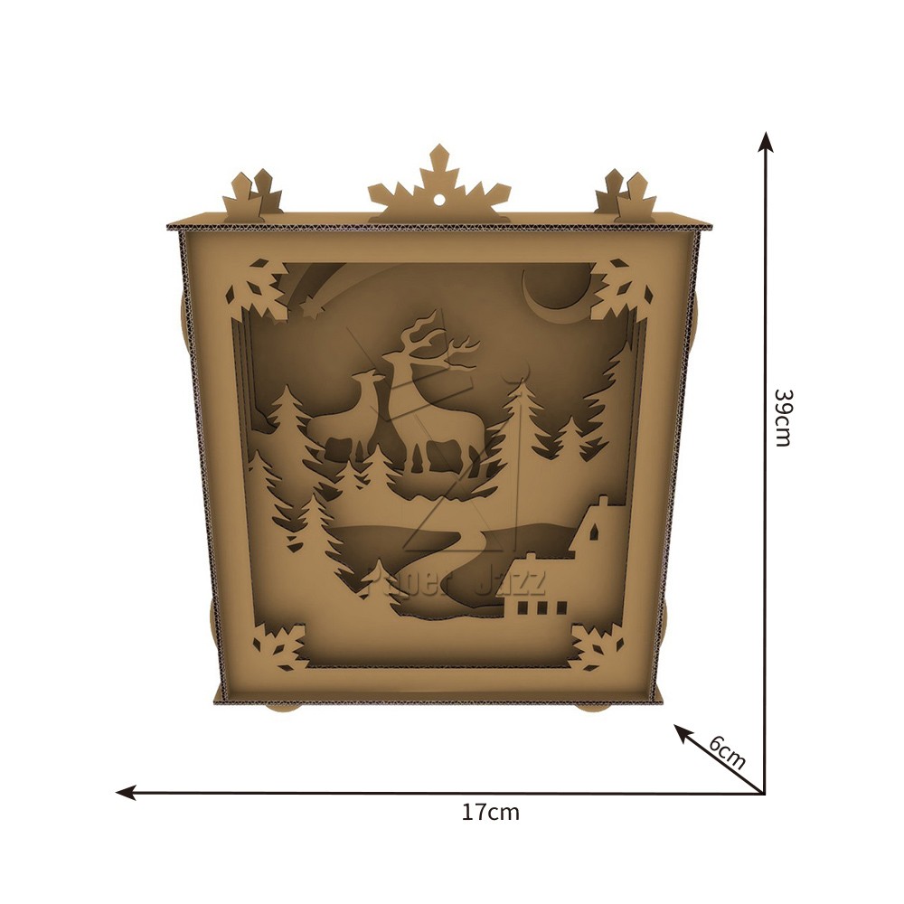 Jungle Deer Silhouette Box / 丛林鹿剪影盒