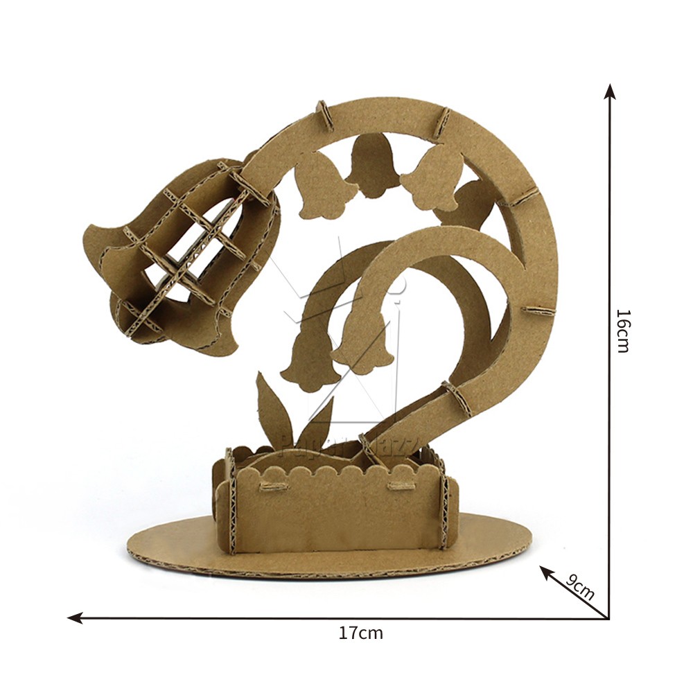 CARDBOARD BELL LED TABLE LAMP / 纸板风铃led台灯