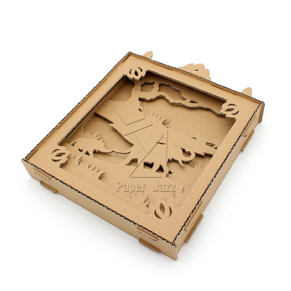 DIY ELEPHANT SILHOUETTE BOX / DIY大象剪影盒