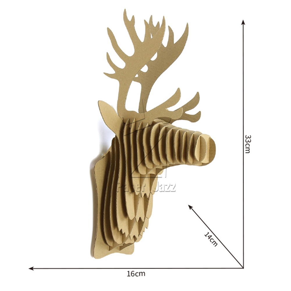 TAME DEER HEAD PUZZLE驯鹿头拼图