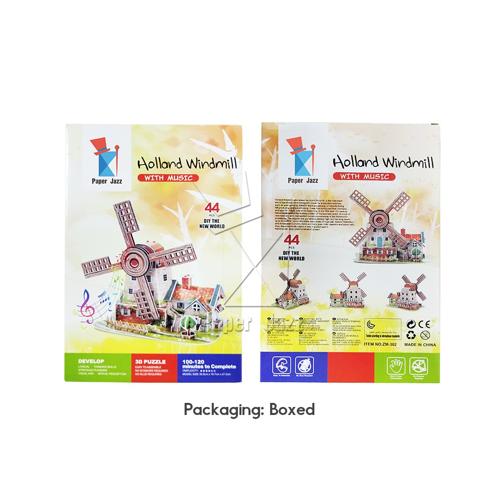 DUTCH MUSIC WINDMILL MUSIC BOX/ 荷兰音乐风车音乐盒