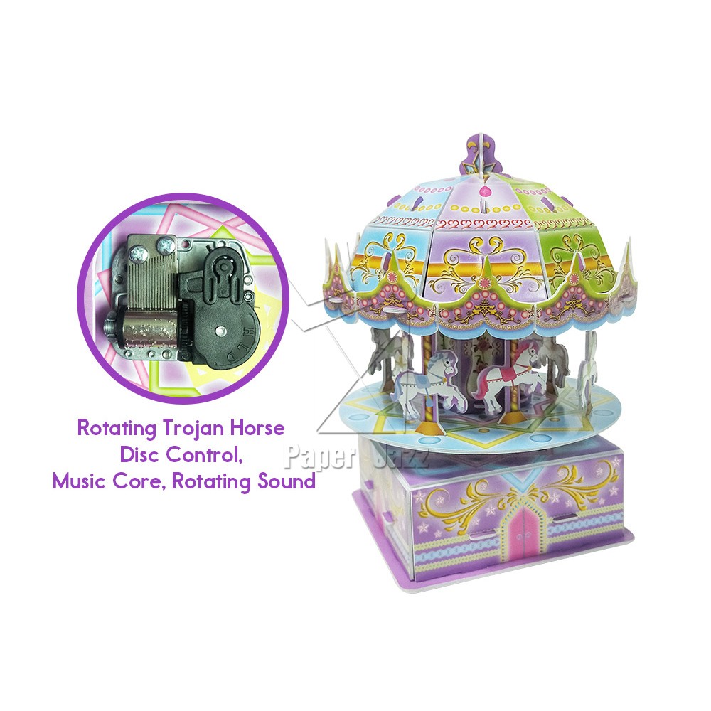 CAROUSEL MUSIC BOX/ 旋转木马音乐盒