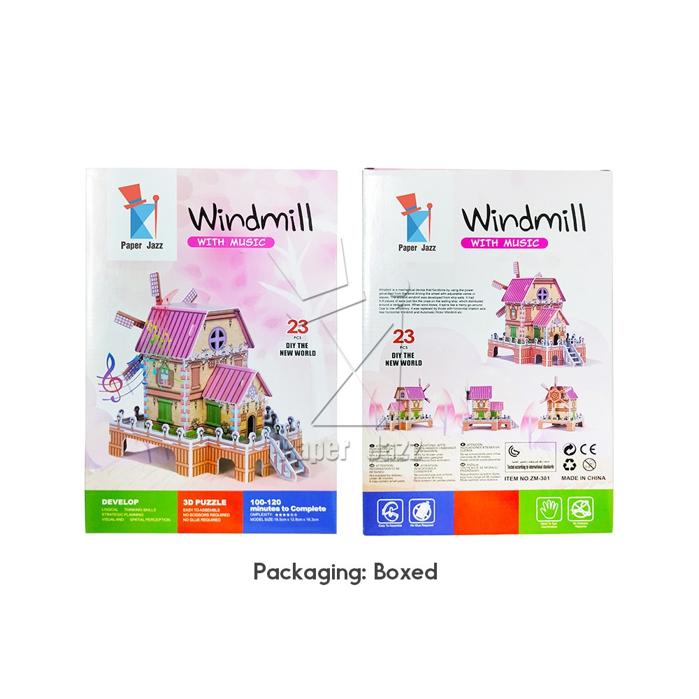 WINDMILL CABIN MUSIC BOX/ 风车音乐盒