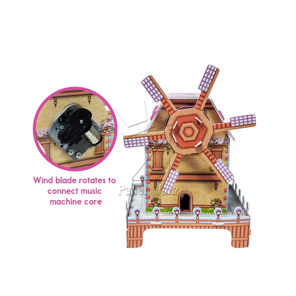 WINDMILL CABIN MUSIC BOX/ 风车音乐盒