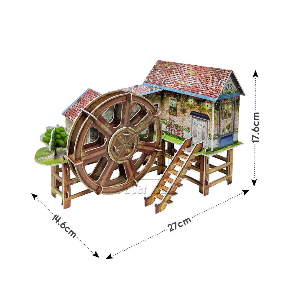 WATERWHEEL VILLA MUSIC BOX/ 水车别墅音乐盒
