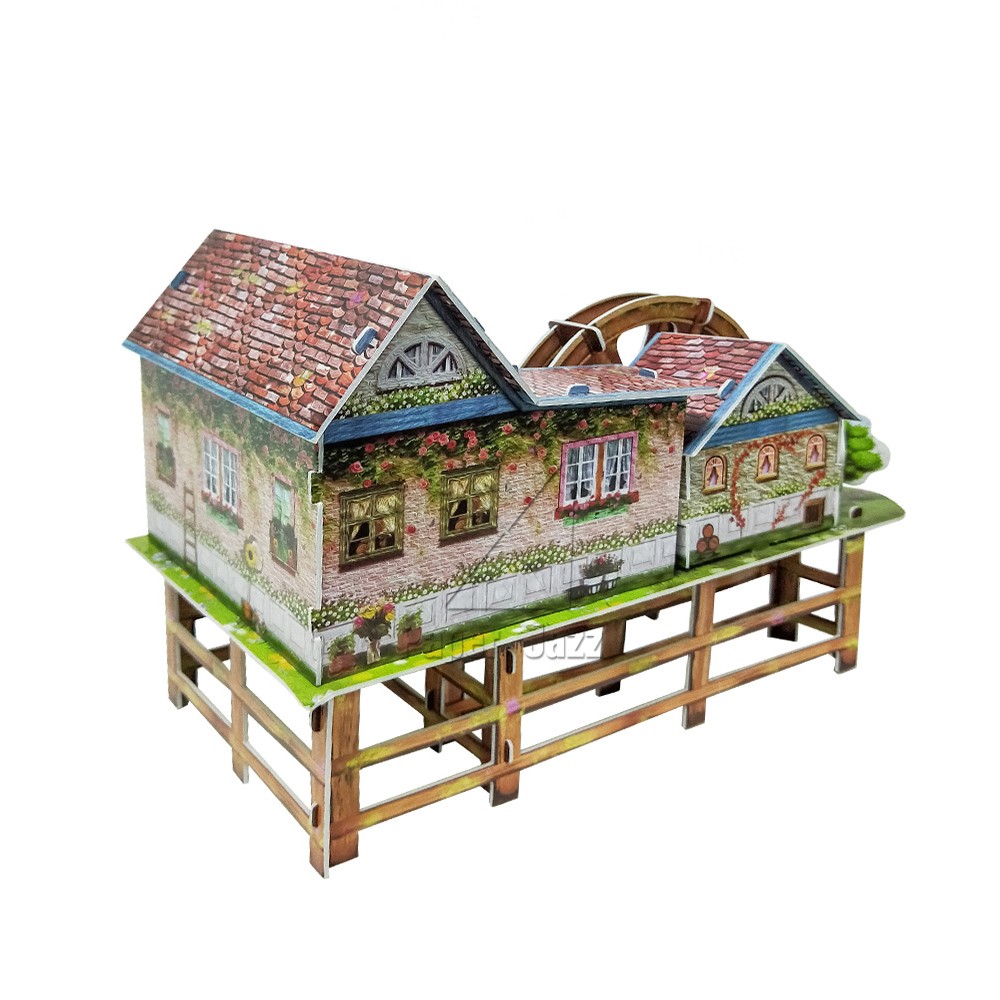 WATERWHEEL VILLA MUSIC BOX/ 水车别墅音乐盒