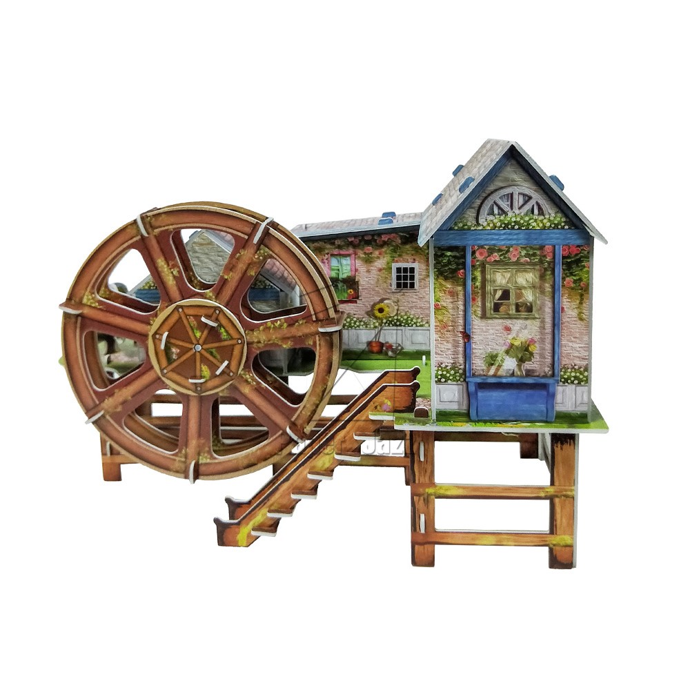 WATERWHEEL VILLA MUSIC BOX/ 水车别墅音乐盒