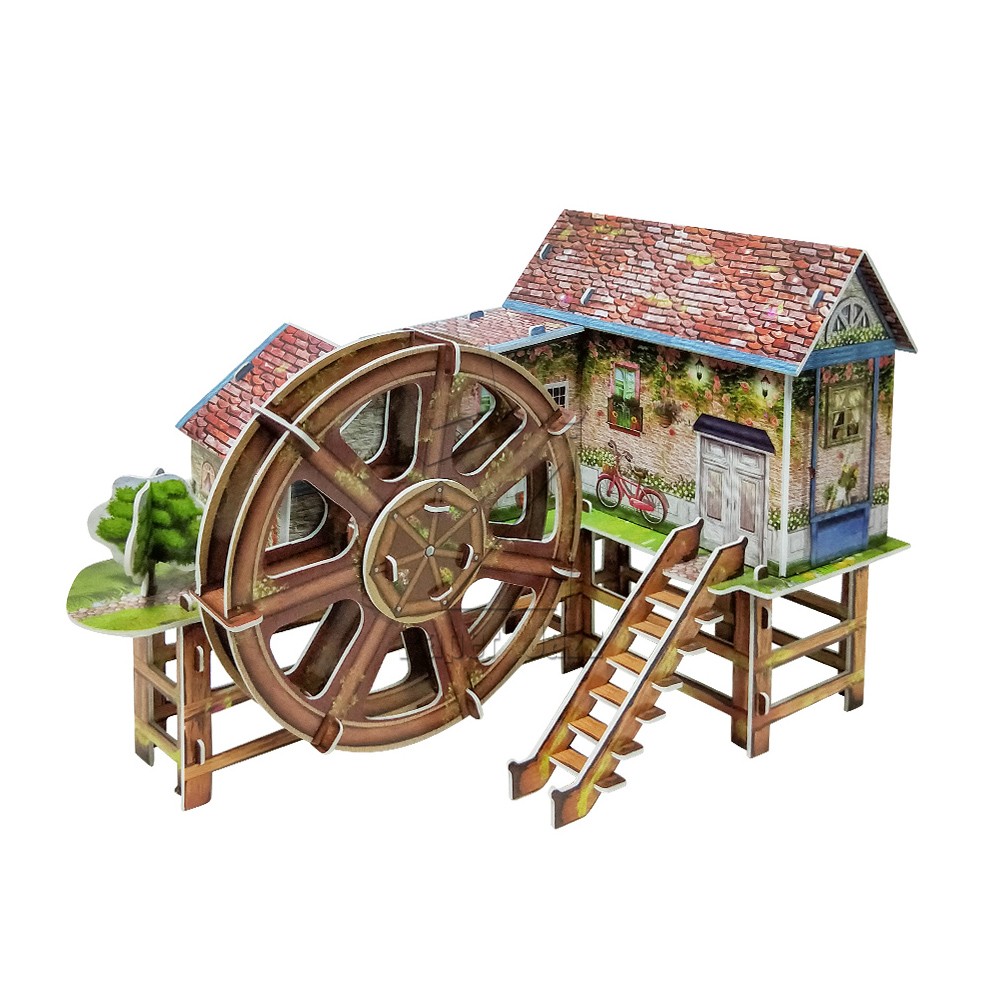 WATERWHEEL VILLA MUSIC BOX/ 水车别墅音乐盒