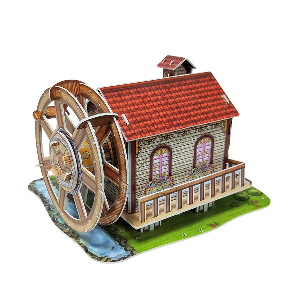 WATERWHEEL CABIN MUSIC BOX/ 水车小屋音乐盒