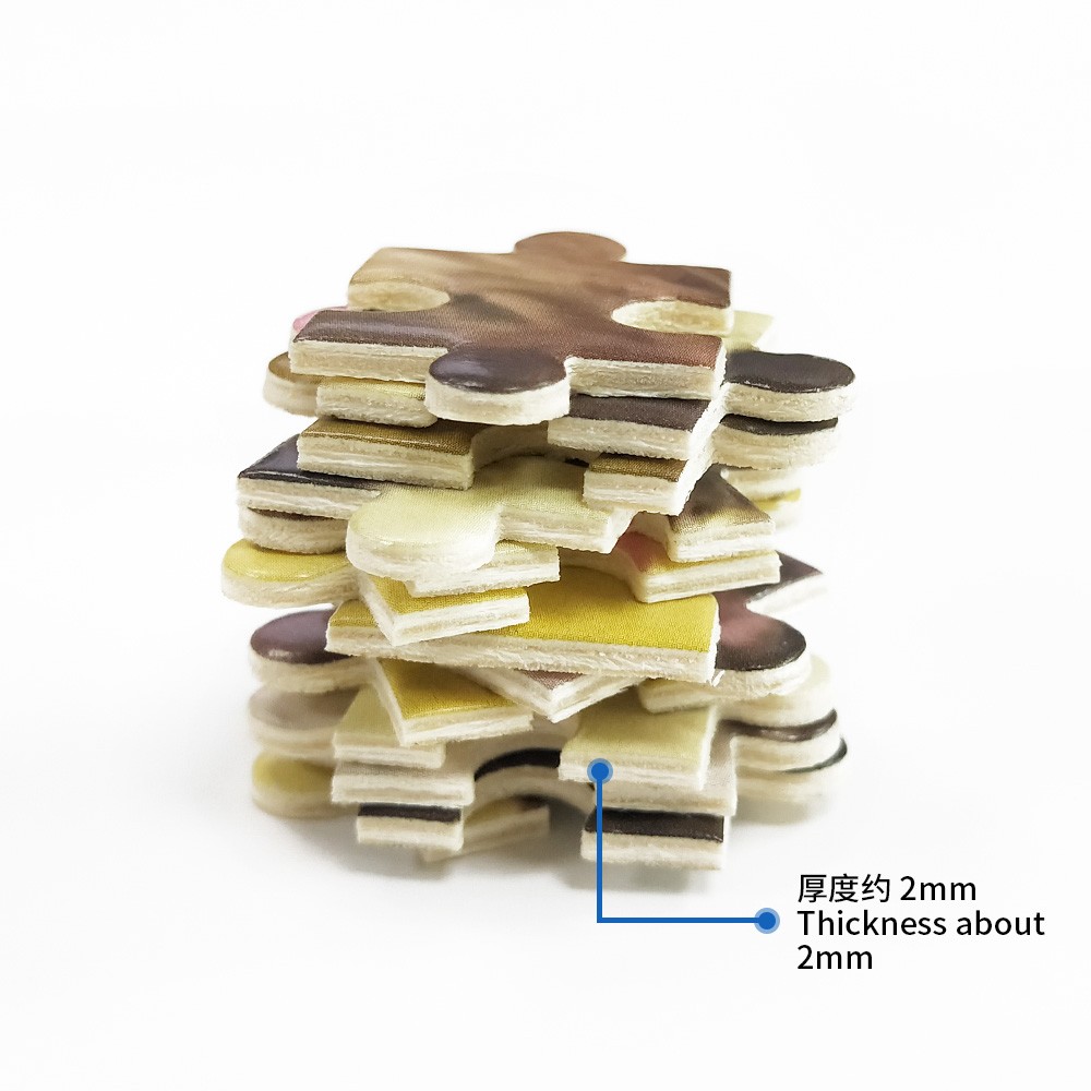 Happy kitten 500pcs wooden puzzle/快乐小猫500片木拼图