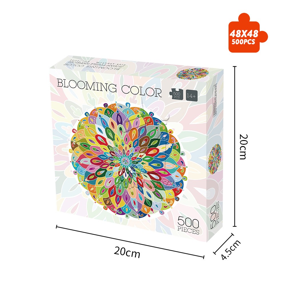 Blooming puzzle 500pcs/500片凤凰花圆拼图