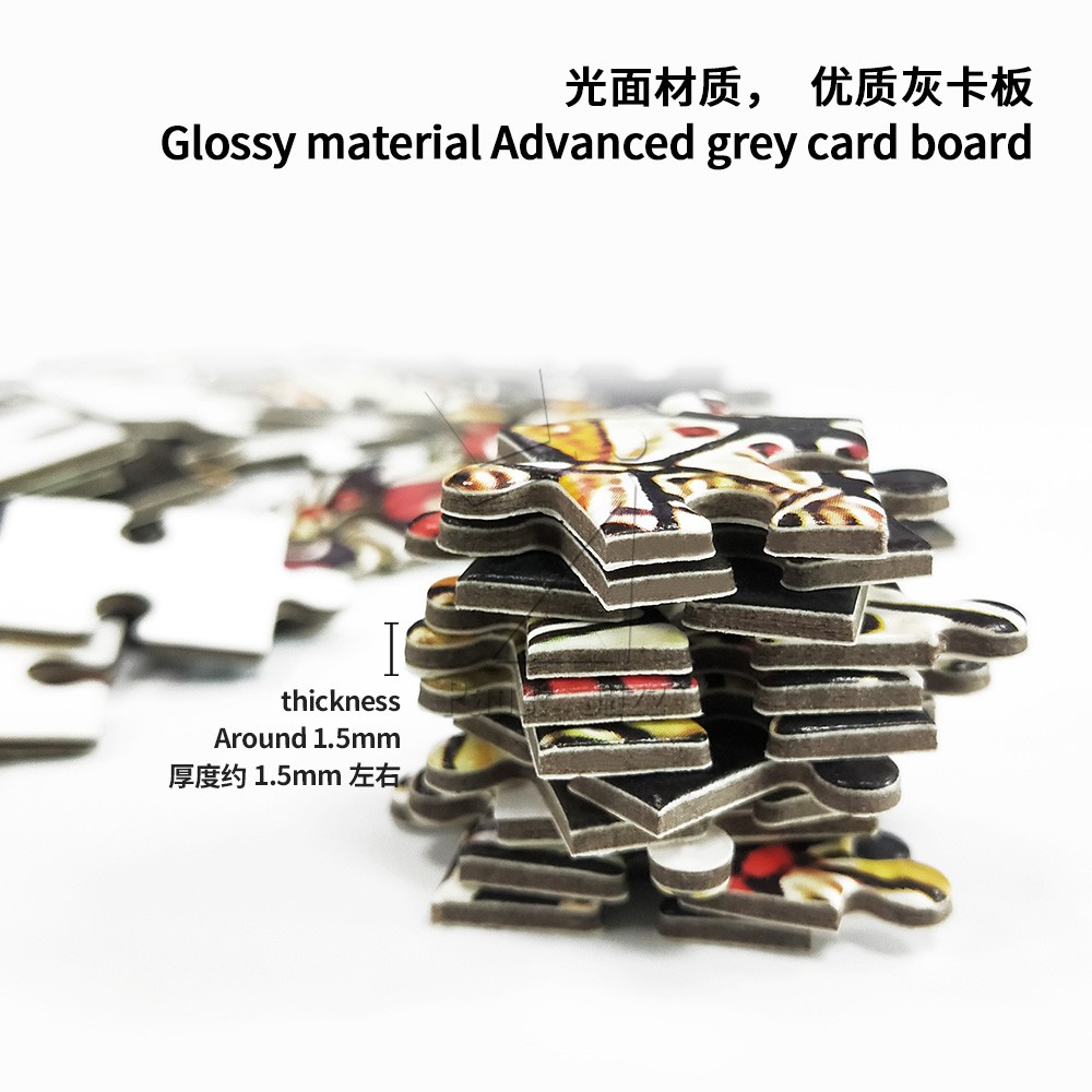 butterfly puzzle 500pcs/500片蝴蝶圆拼图