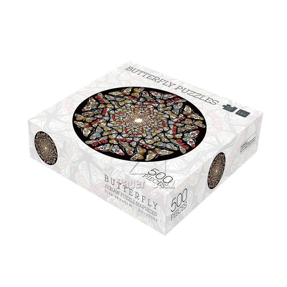 butterfly puzzle 500pcs/500片蝴蝶圆拼图