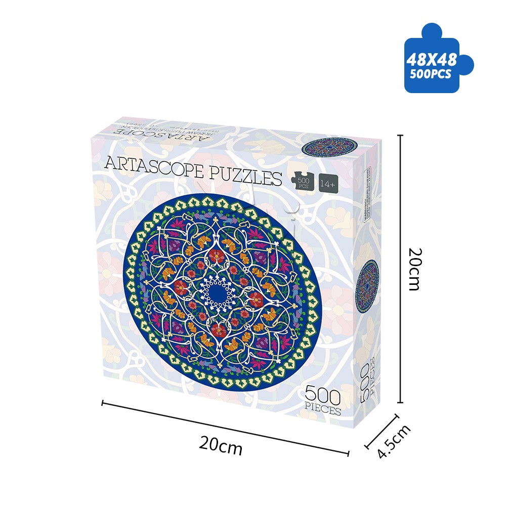 Artascope puzzle 500pcs/500片万花筒圆拼图