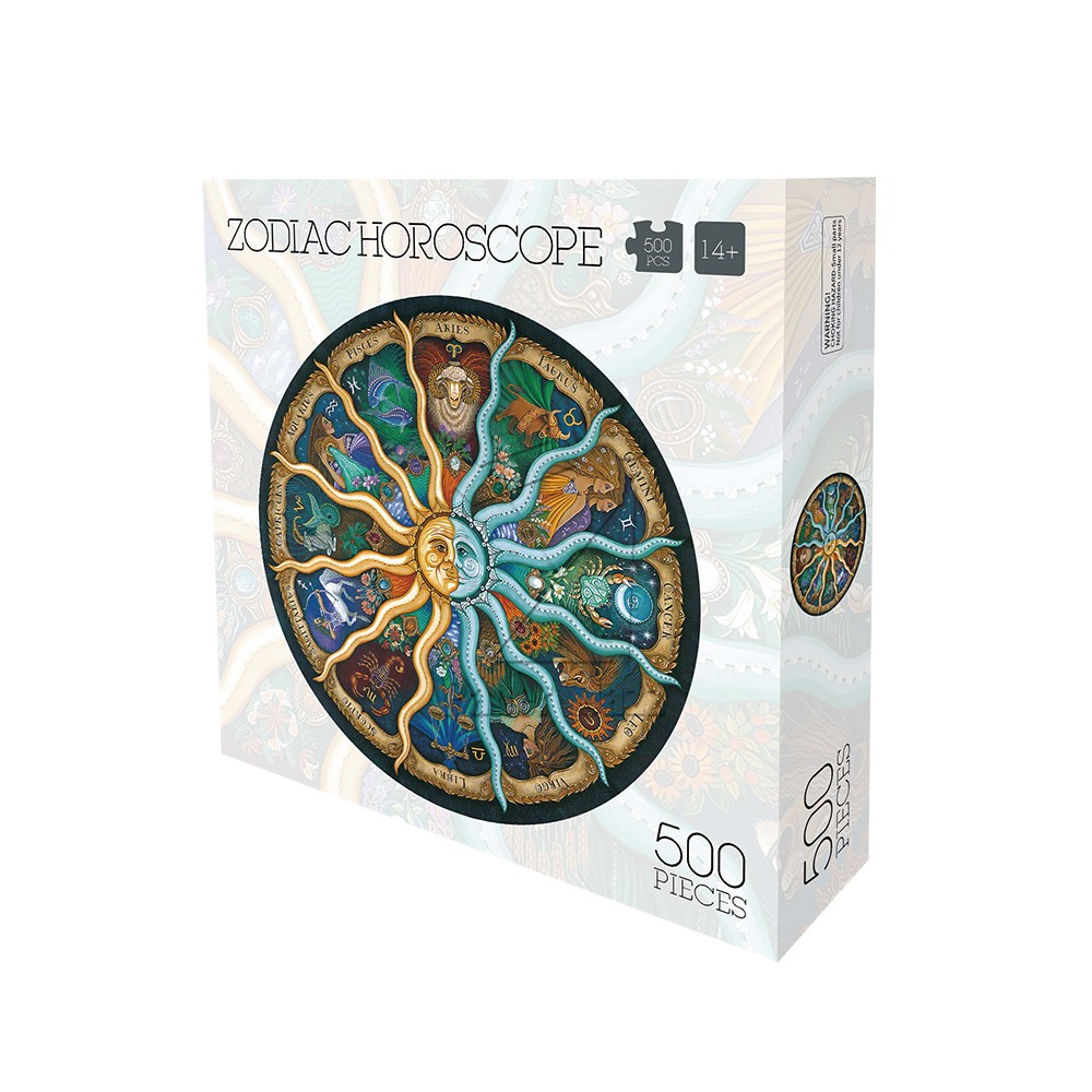 Zodiac puzzle 500pcs/500片十二星座圆拼图