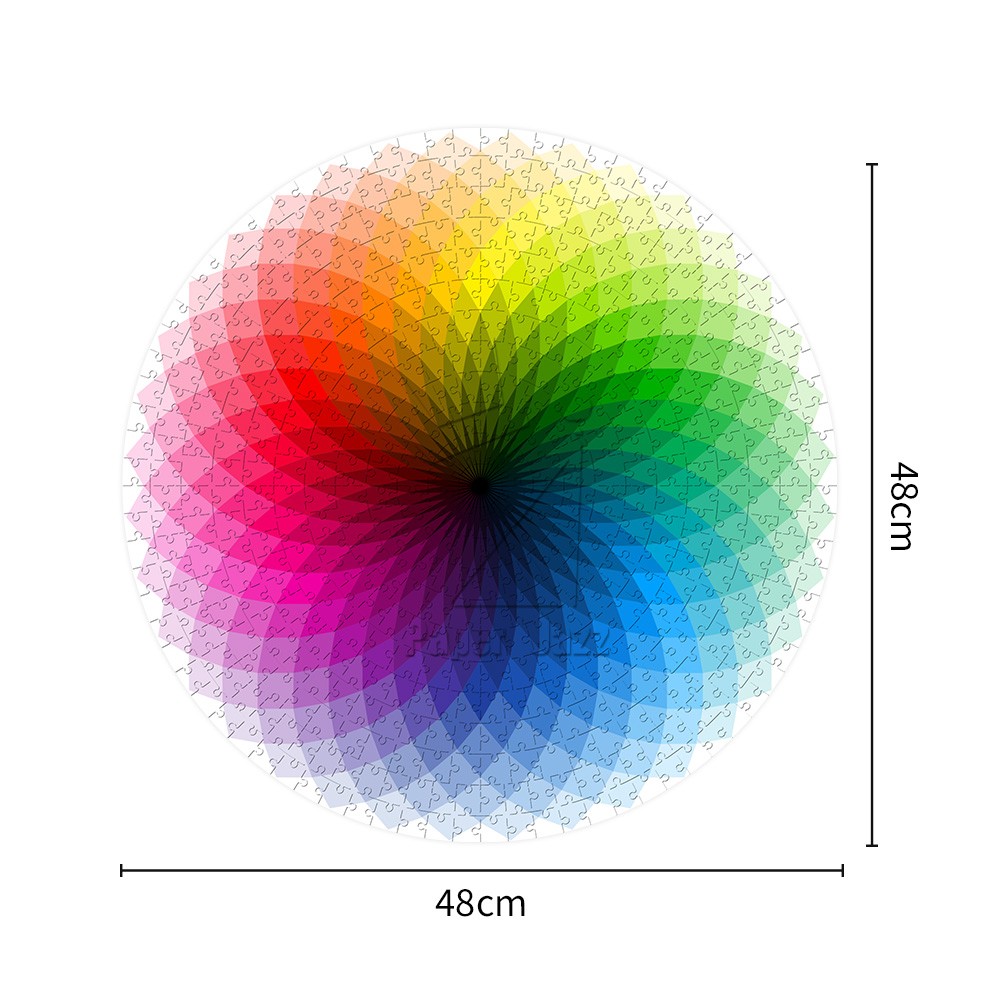 Rainbow puzzle 500pcs/500片彩虹圆拼图
