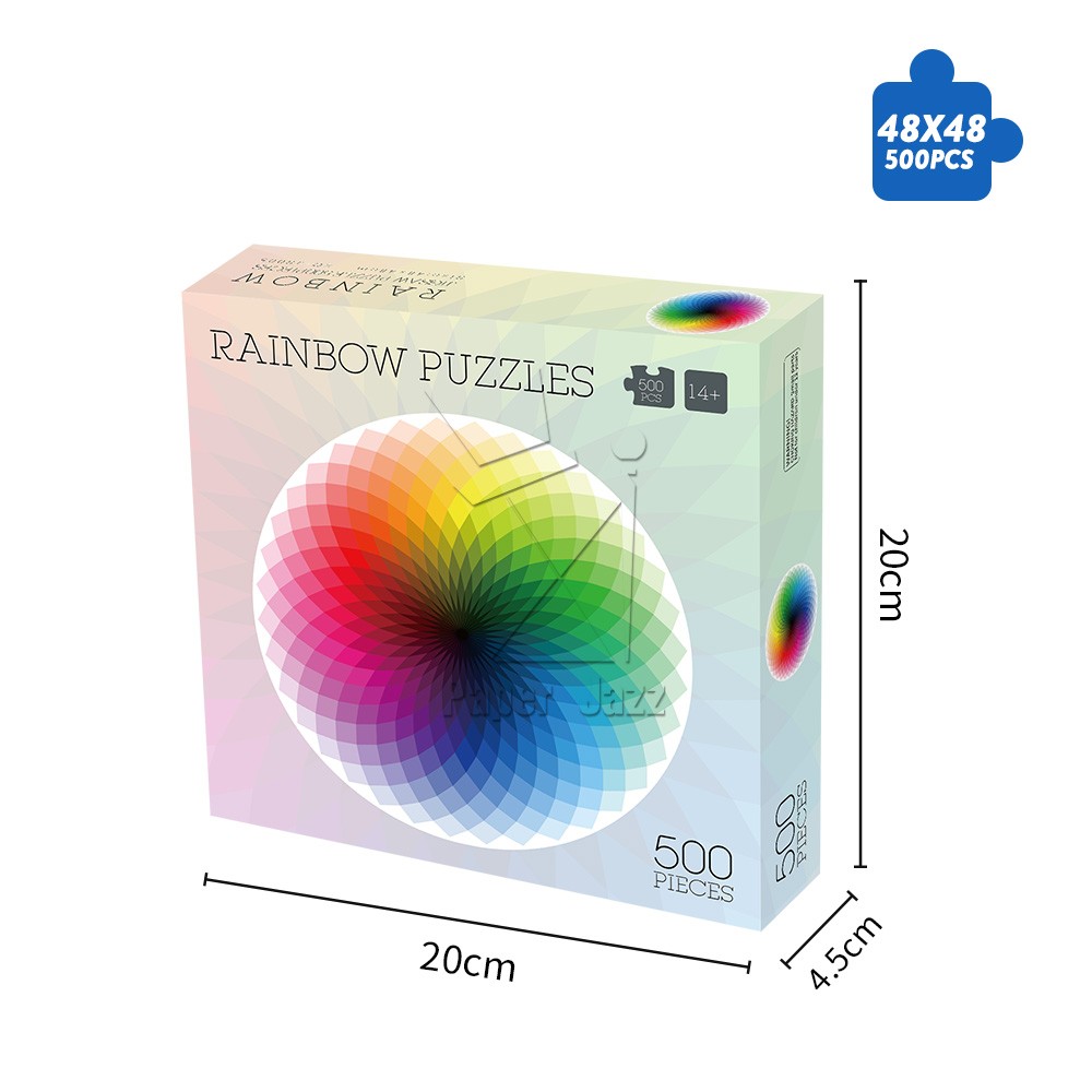 Rainbow puzzle 500pcs/500片彩虹圆拼图