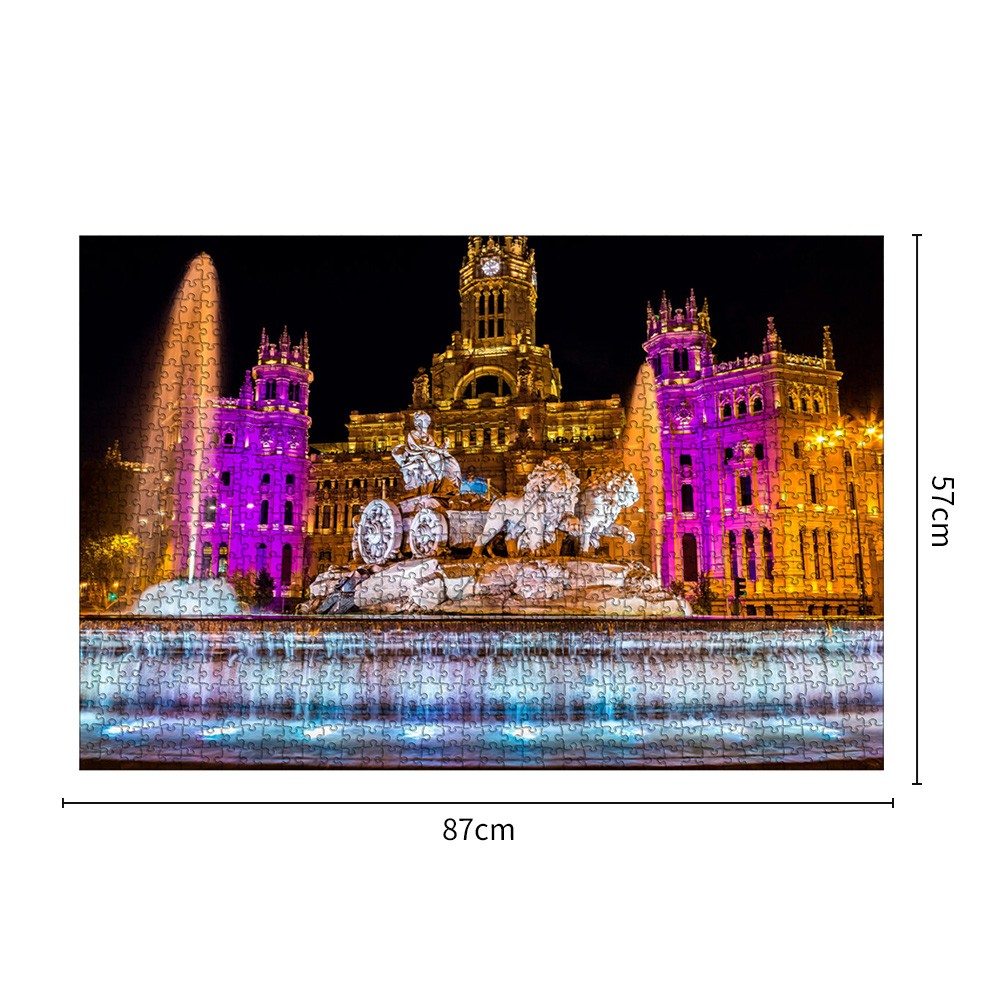 Madrid hotel 1500pcs wood puzzle/马德里酒店1500pcs木拼图