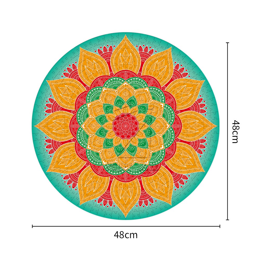 Magic flower puzzle 500pcs/500片魔法花圆拼图