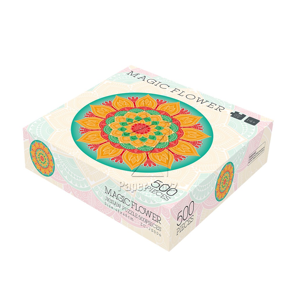 Magic flower puzzle 500pcs/500片魔法花圆拼图