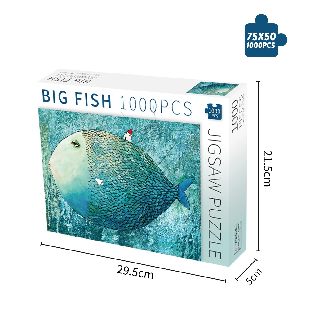 Big fish jigsaw puzzle 1000pcs/1000片大鱼平面拼图
