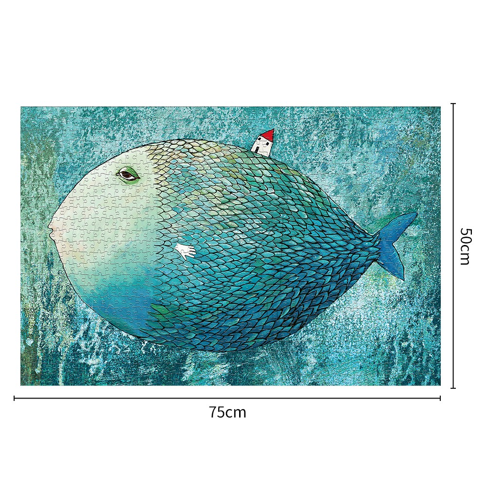 Big fish jigsaw puzzle 1000pcs/1000片大鱼平面拼图