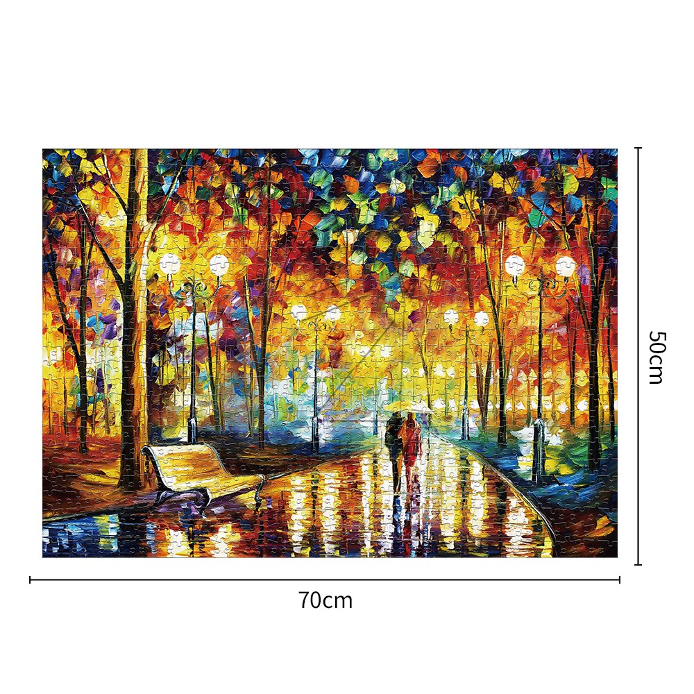 rainy night walk jigsaw puzzle 1000pcs/1000片雨中漫步平面拼图