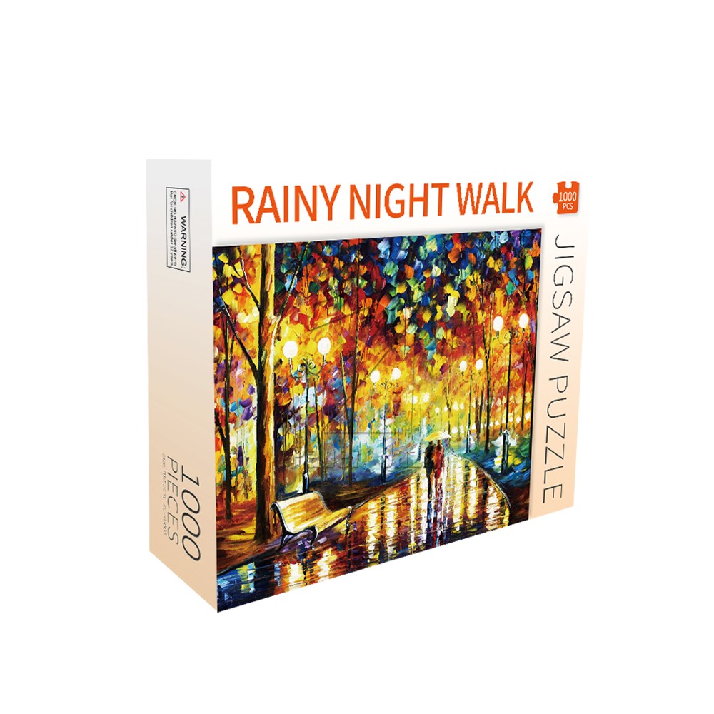 rainy night walk jigsaw puzzle 1000pcs/1000片雨中漫步平面拼图