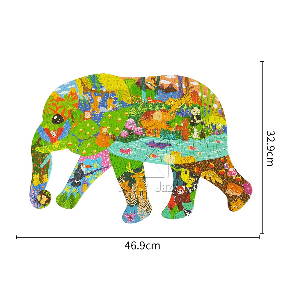 大象异形拼图200pcs Elephant shaped puzzle 200pcs