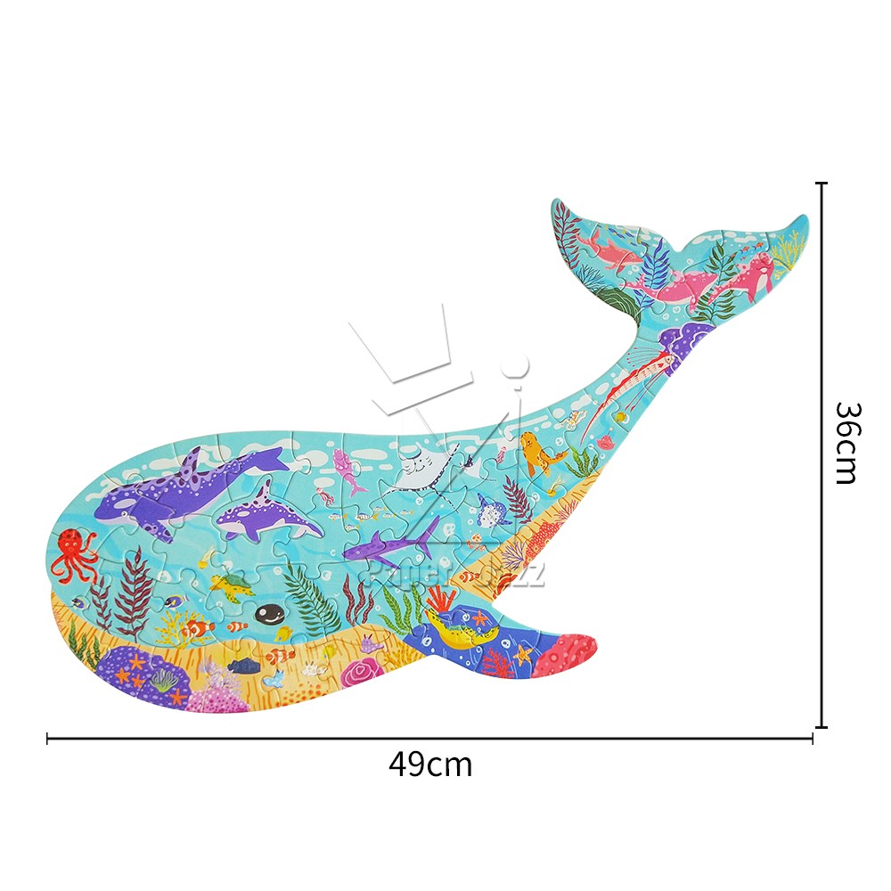 50pcs 鲸鱼拼图 50pcs whale puzzle