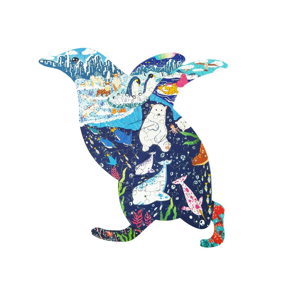 100pcs企鹅拼图  100pcs Penguin Puzzle