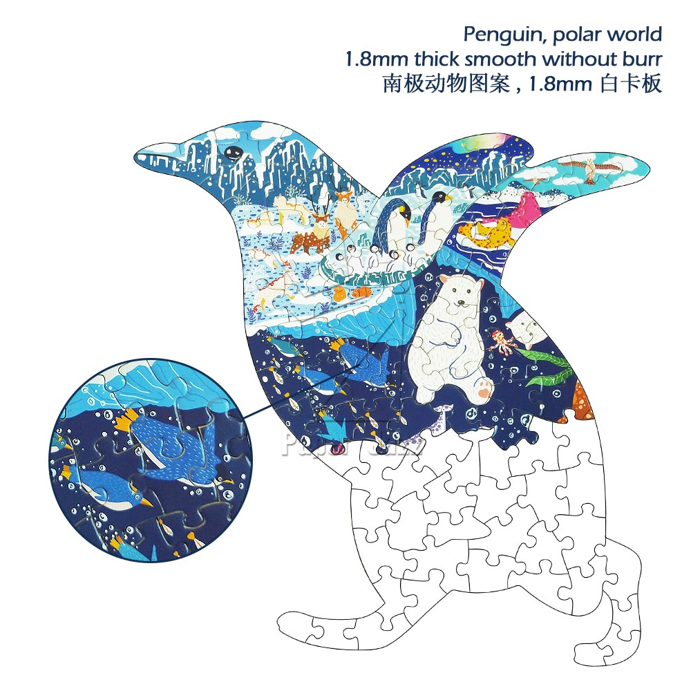100pcs企鹅拼图  100pcs Penguin Puzzle