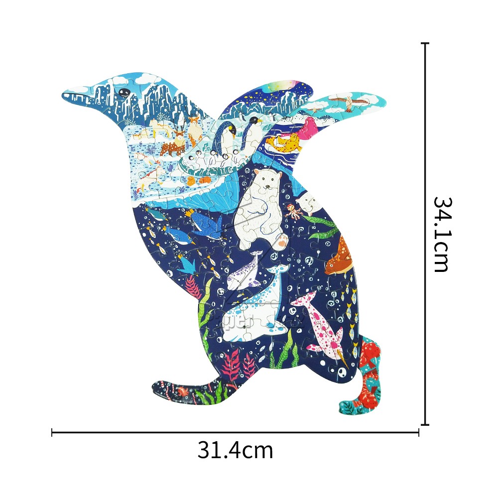 100pcs企鹅拼图  100pcs Penguin Puzzle