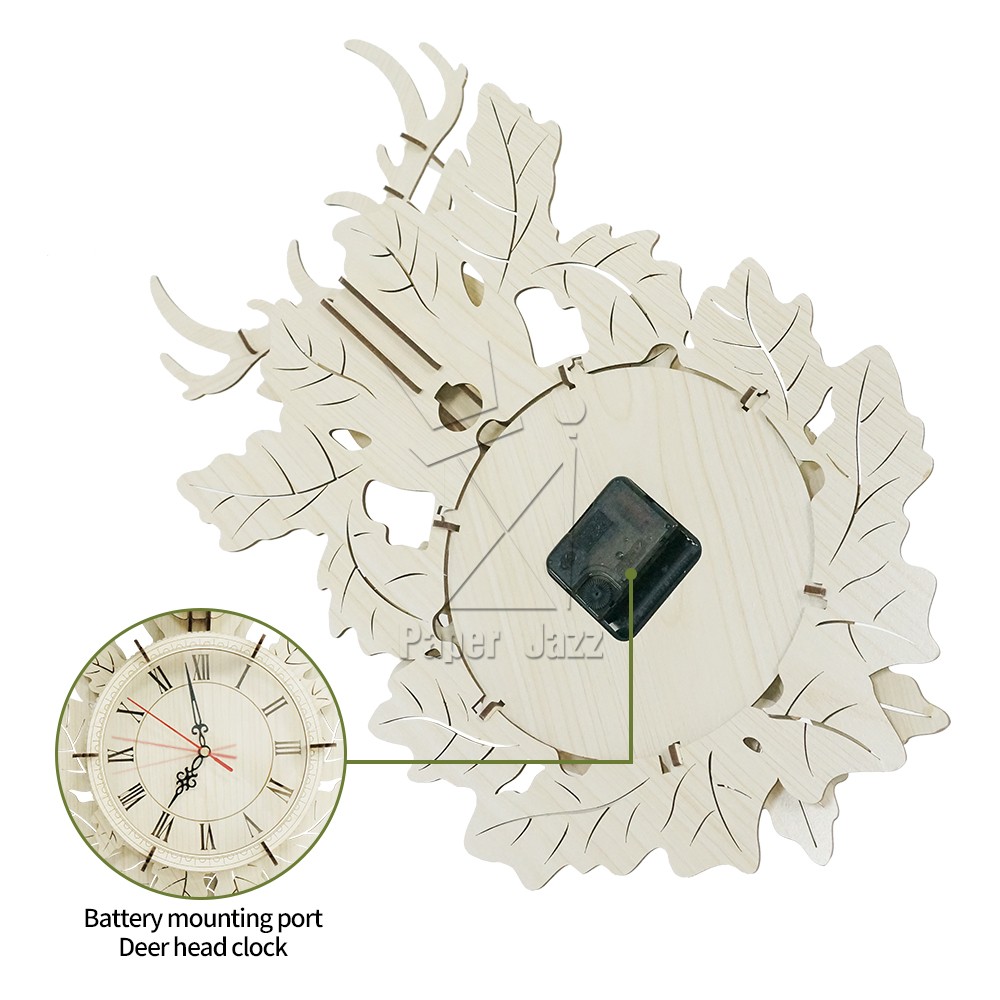  鹿头挂钟  Deer head wall clock