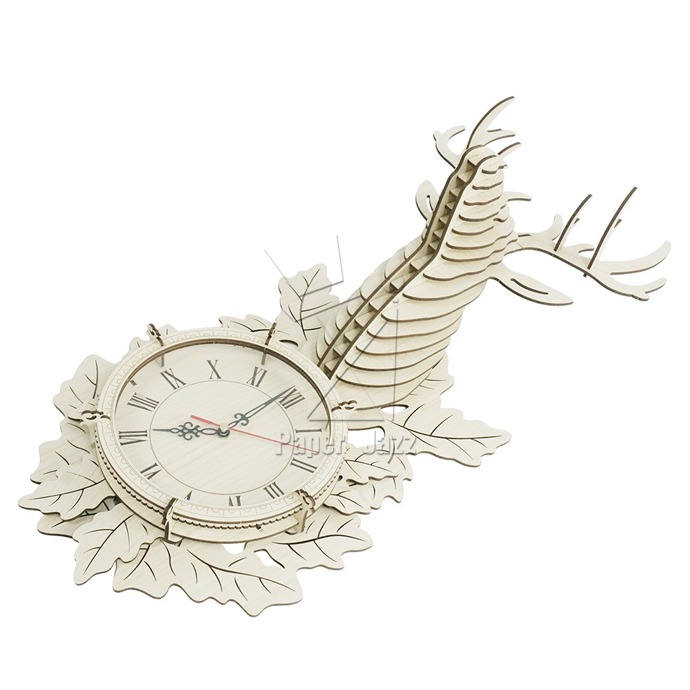  鹿头挂钟  Deer head wall clock