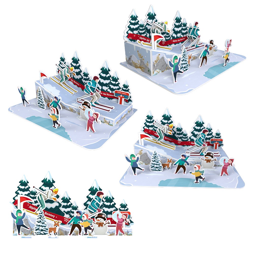 Ski scene滑雪场景