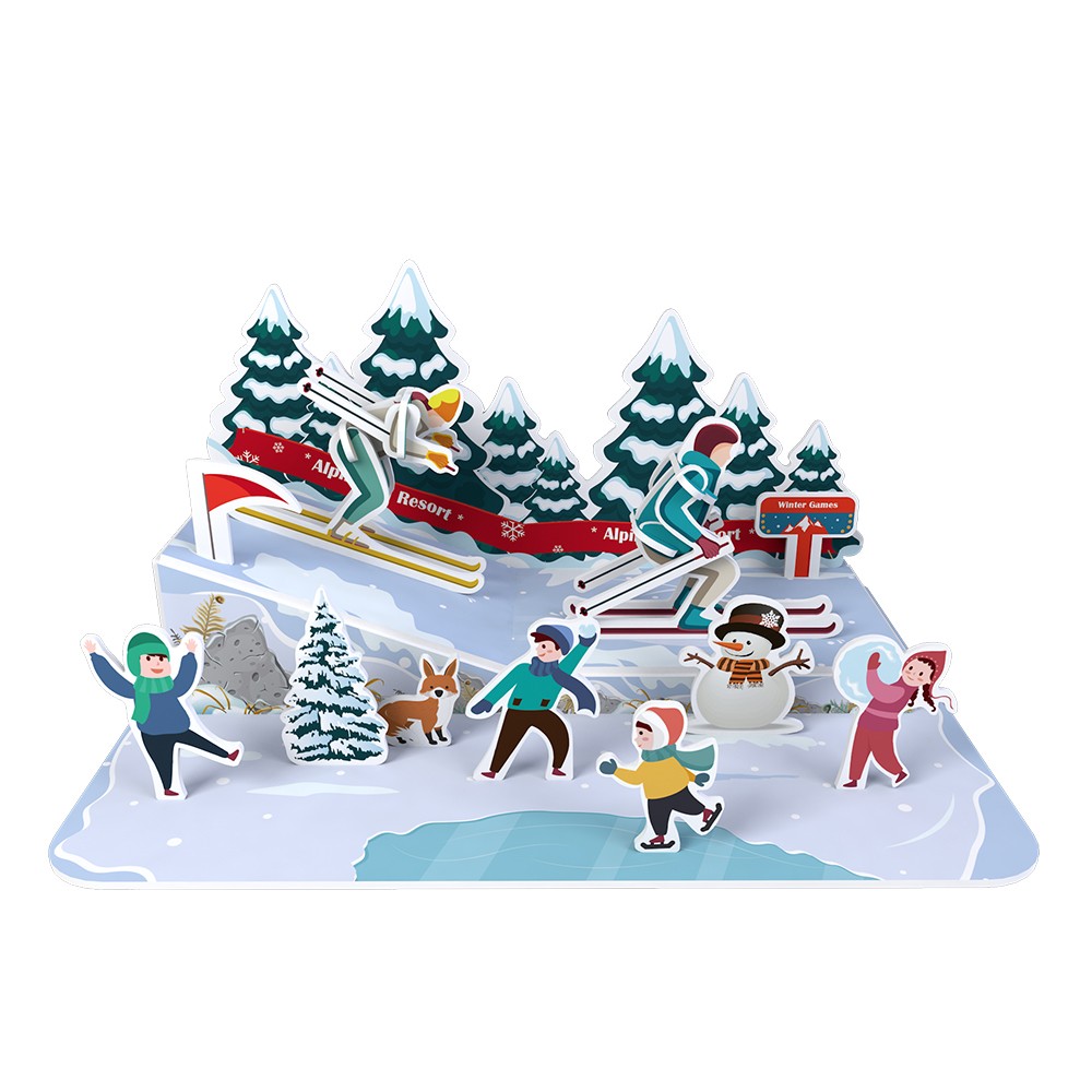 Ski scene滑雪场景