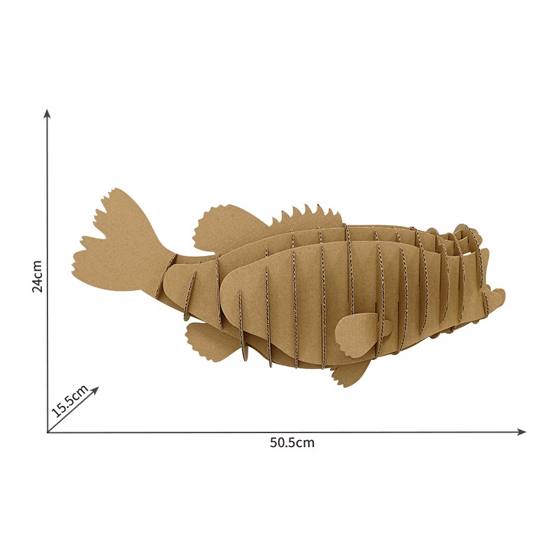 perch 3d puzzle鲈鱼3d拼图