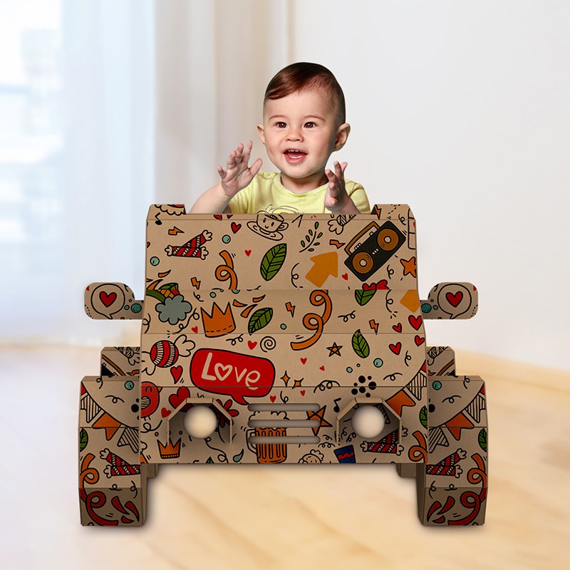 Car cardboard toys汽车纸板玩具