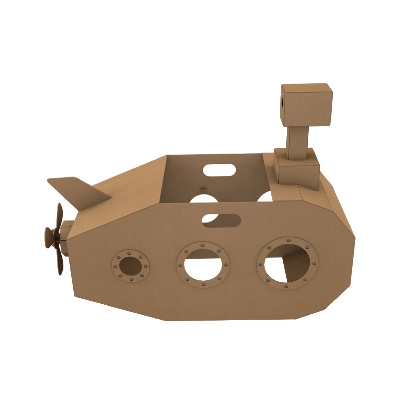 Submarine Cardboard Puzzle潜水艇纸板拼图