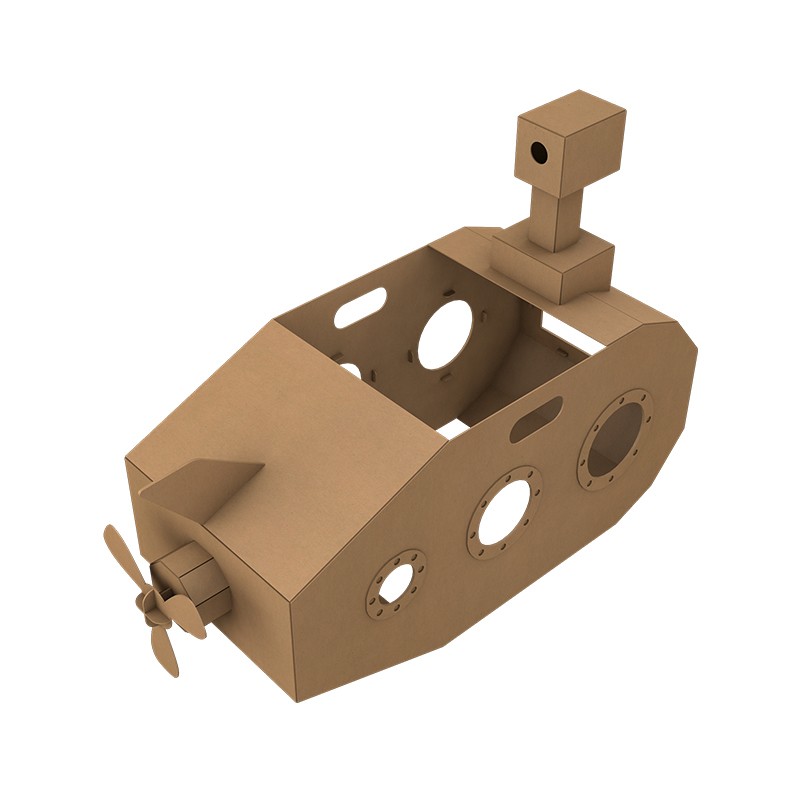 Submarine Cardboard Puzzle潜水艇纸板拼图