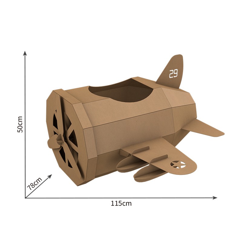Airplane Cardboard Puzzle飞机纸板拼图