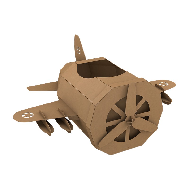 Airplane Cardboard Puzzle飞机纸板拼图