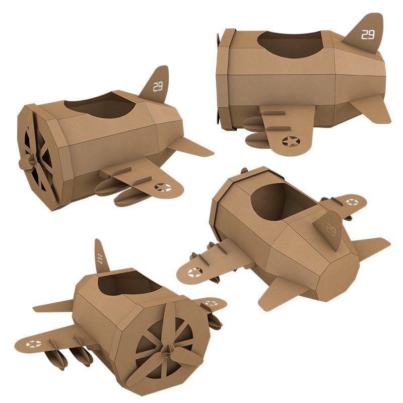 Airplane Cardboard Puzzle飞机纸板拼图