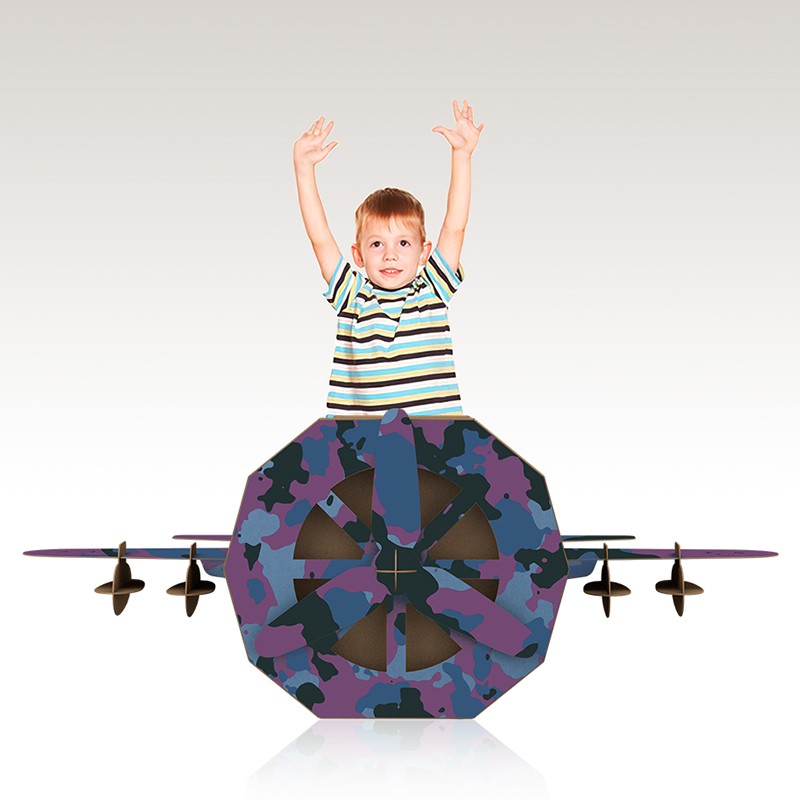 Airplane Cardboard Puzzle飞机纸板拼图